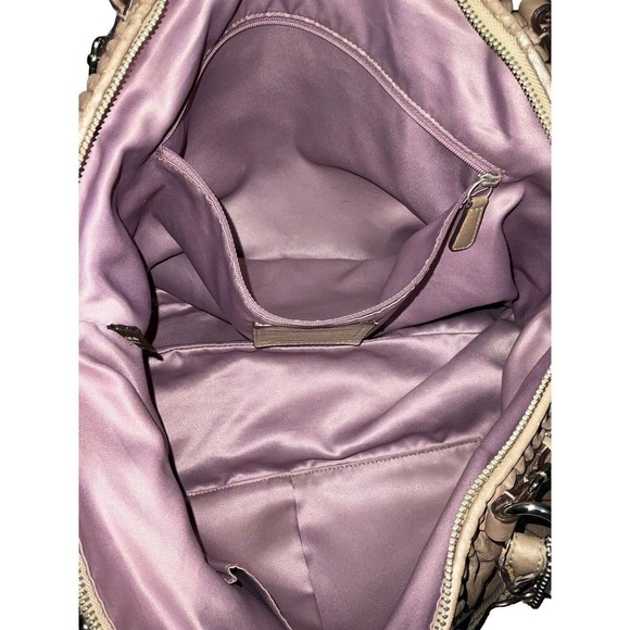 Coach 1941 Madison Gathered Leather Metallic Beige Sophia Satchel Shoulder Bag - Picture 5 of 16